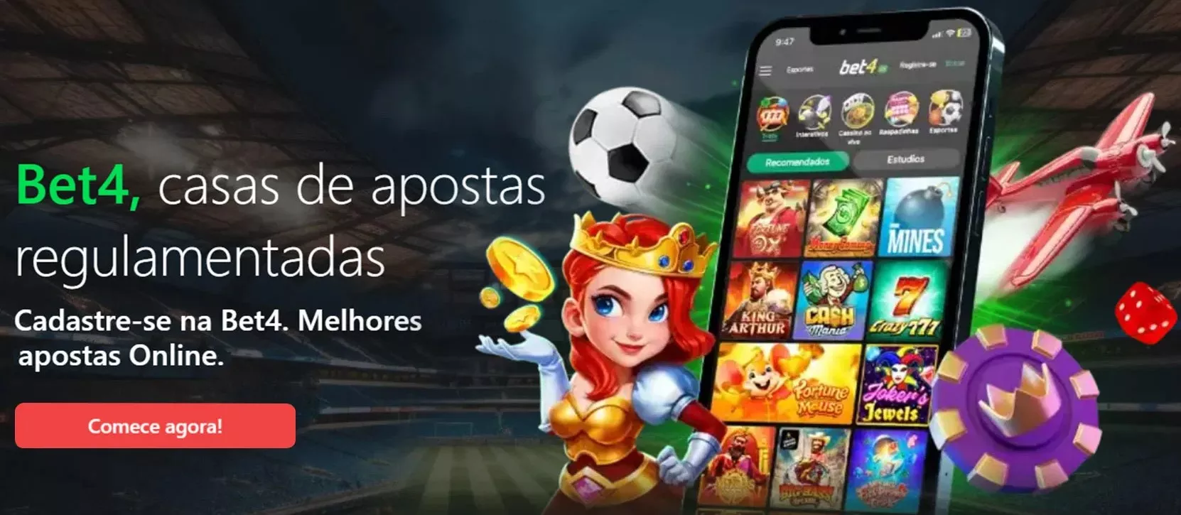 Cadastre-se na Bet 4 para receber o bônus de boas-vindas